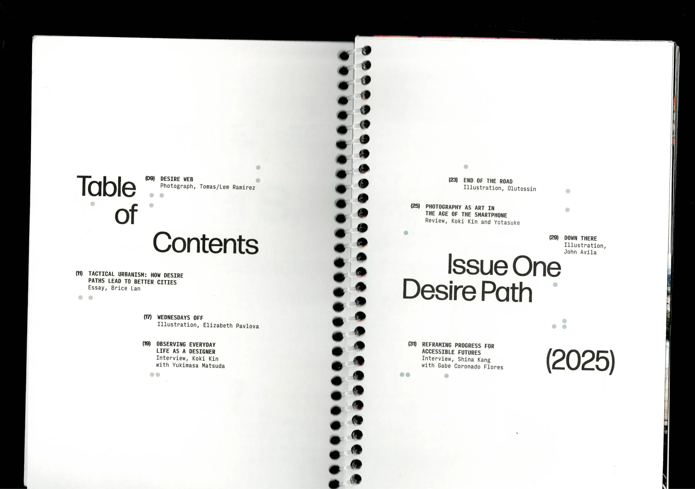 Table of contents