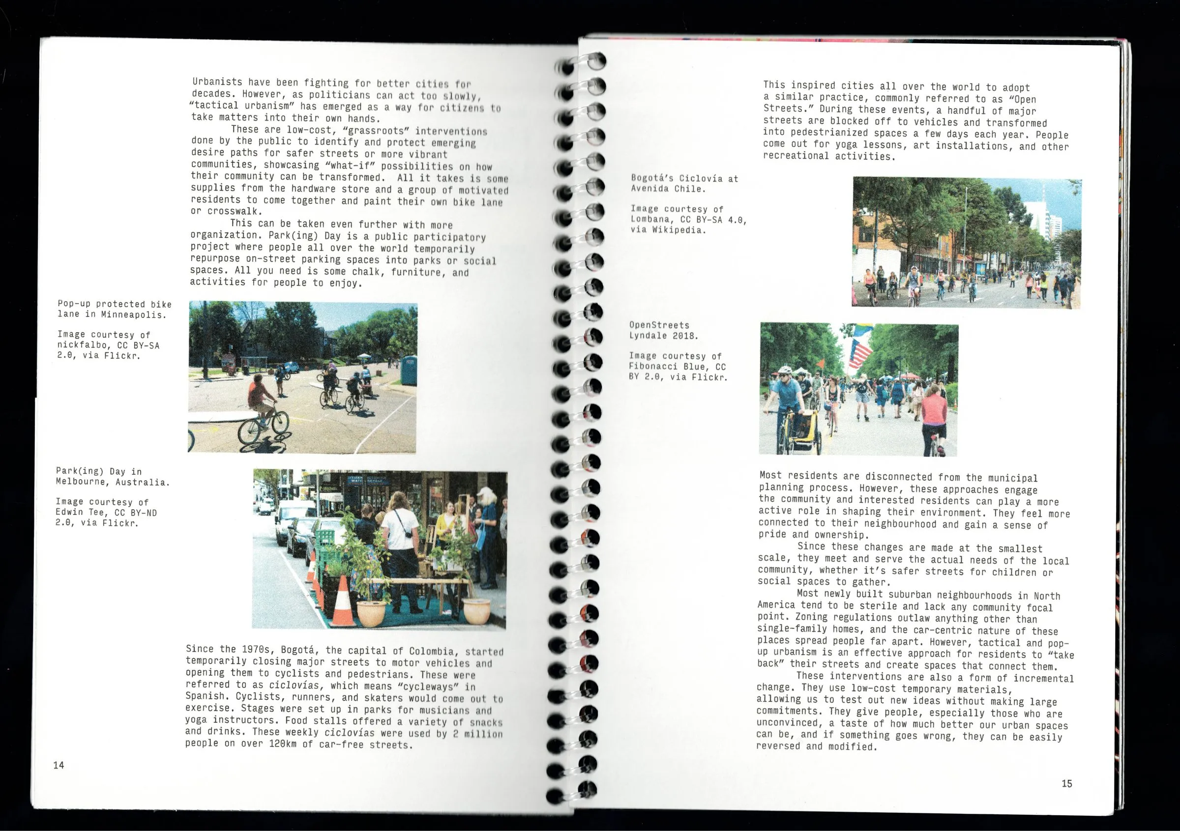 Tactical Urbanism essay, street photographs