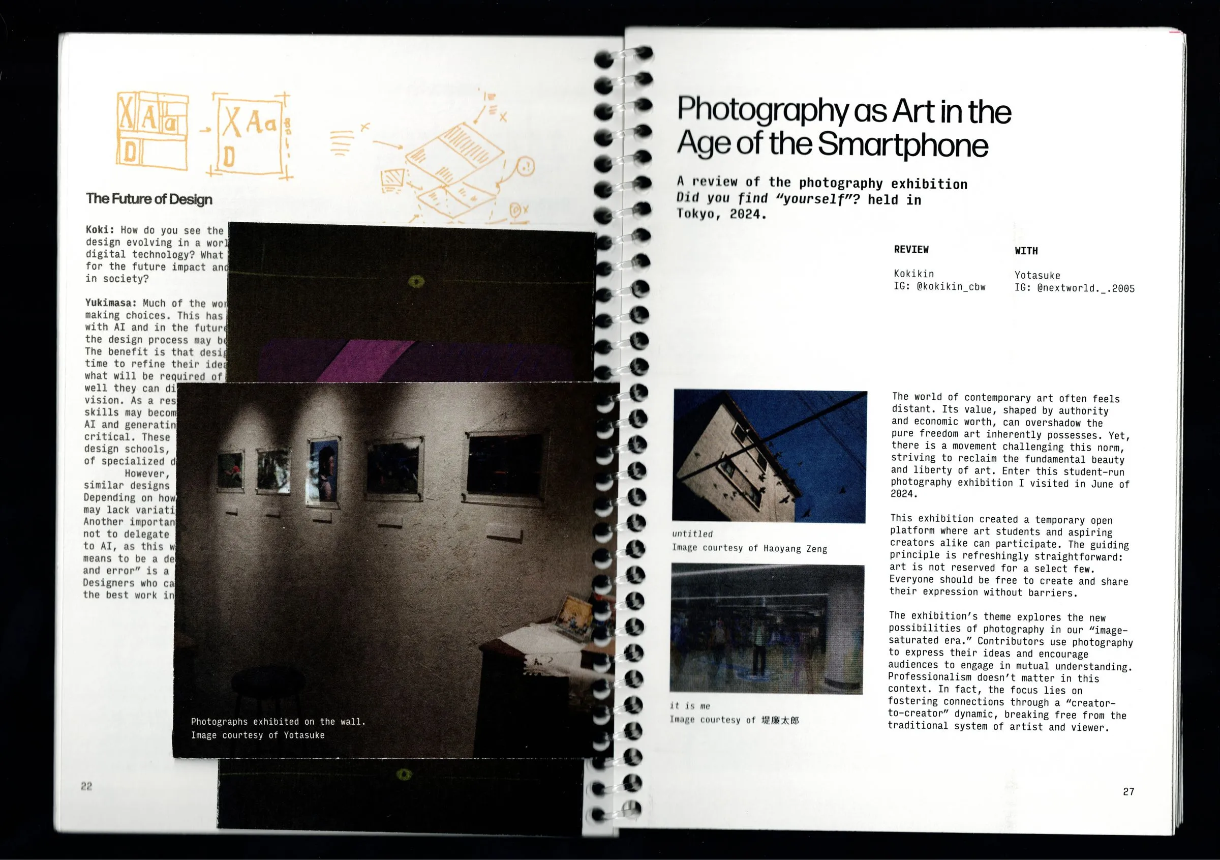 Photography review, exhibition photographs