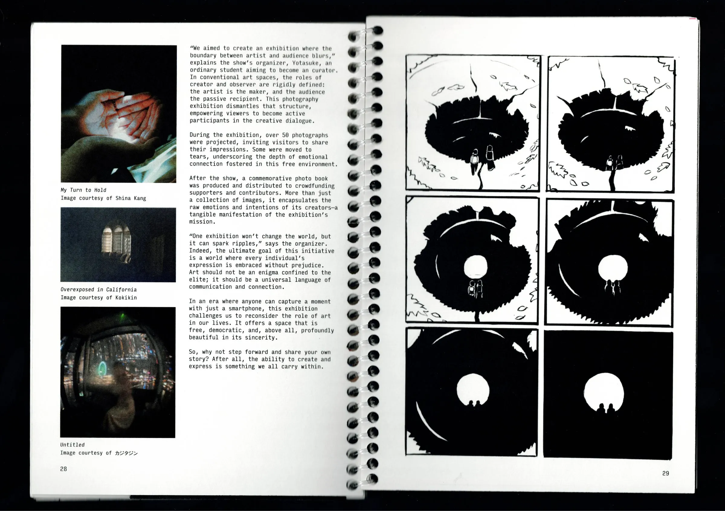 Photography review, illustration pages